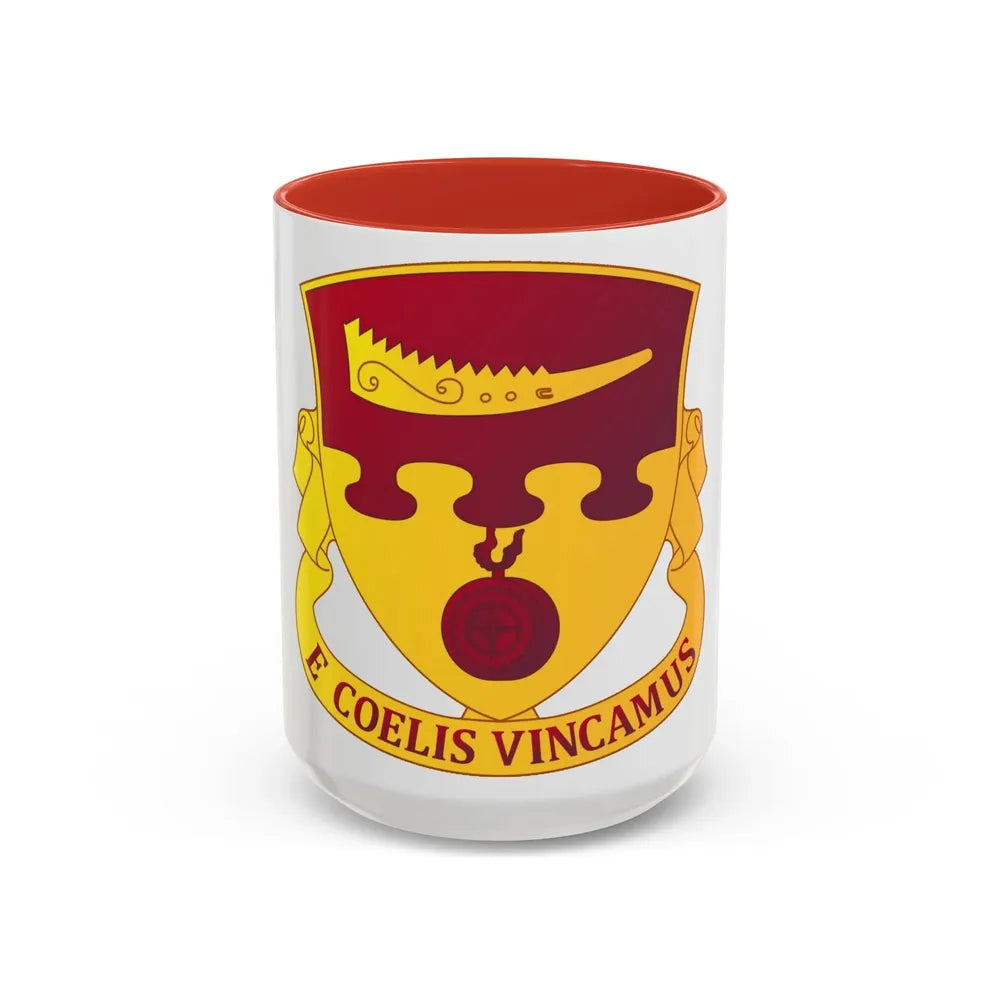 675th Airborne Field Artillery Battalion (U.S. Army) Accent Coffee Mug 15oz Red - Go Mug Yourself