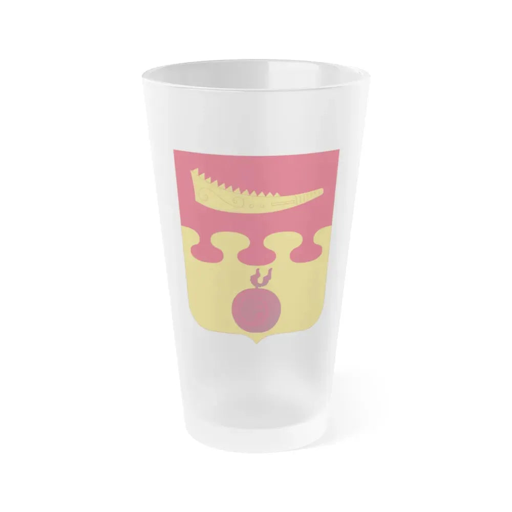 675th Airborne Field Artillery Battalion v2 (U.S. Army) Frosted Pint Glass 16oz 16oz Frosted - Go Mug Yourself