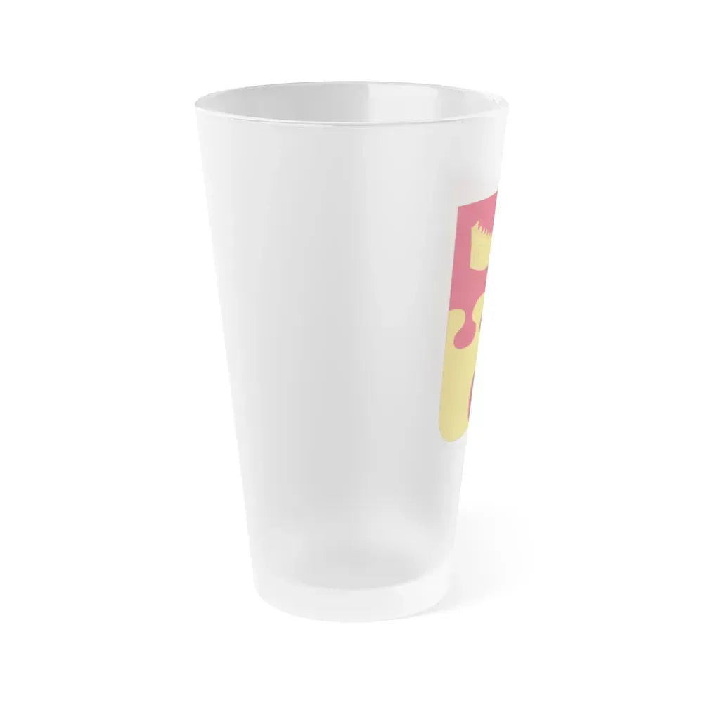 675th Airborne Field Artillery Battalion v2 (U.S. Army) Frosted Pint Glass 16oz - Go Mug Yourself
