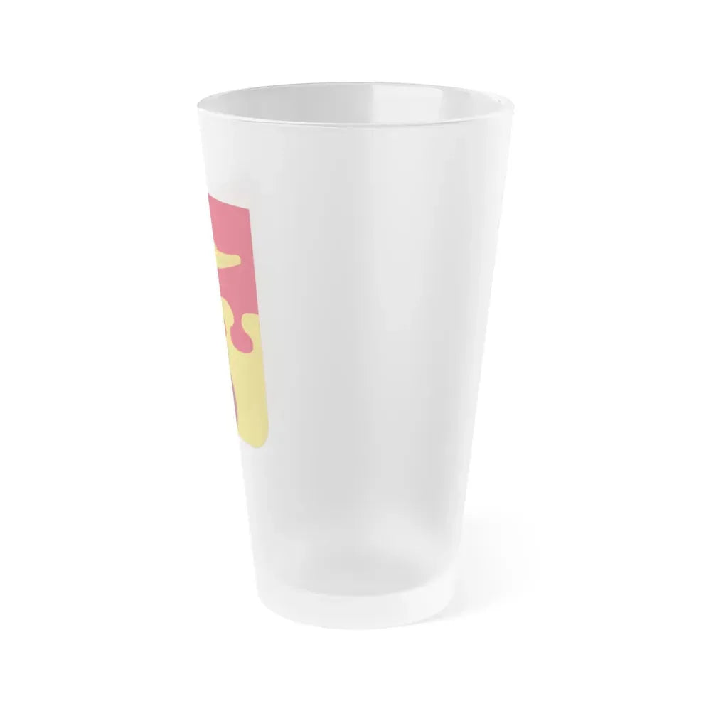 675th Airborne Field Artillery Battalion v2 (U.S. Army) Frosted Pint Glass 16oz - Go Mug Yourself