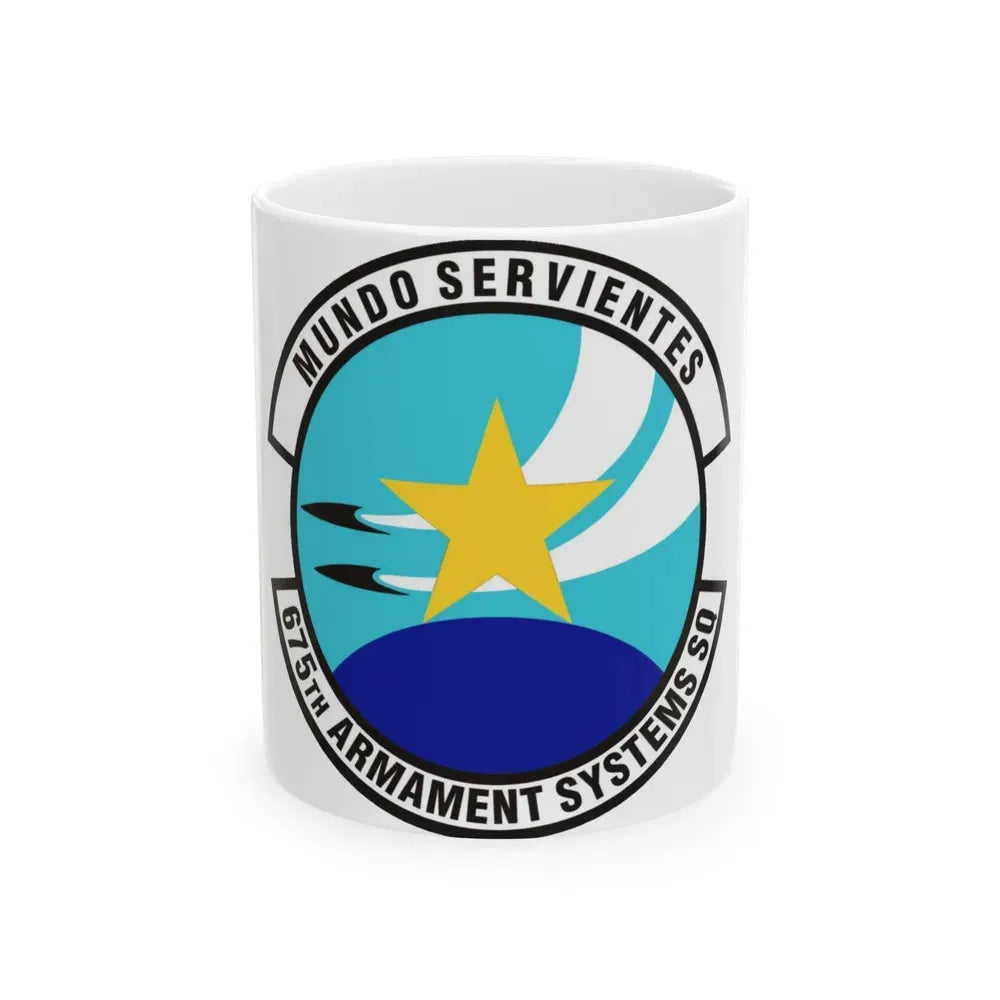 675th Armament Systems Squadron (U.S. Air Force) White Coffee Mug 11oz - Go Mug Yourself