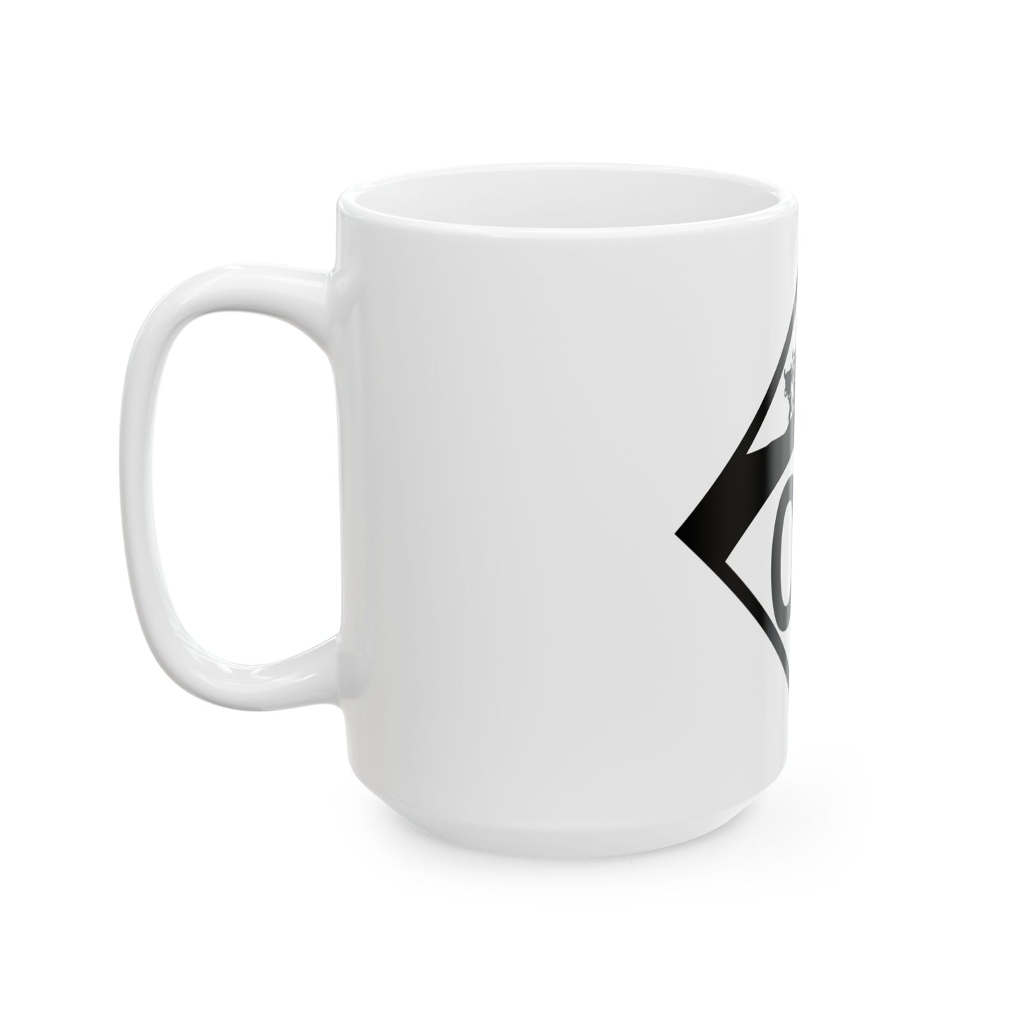 N-00 1950s template (Nebraska) (Road Sign) White Coffee Mug