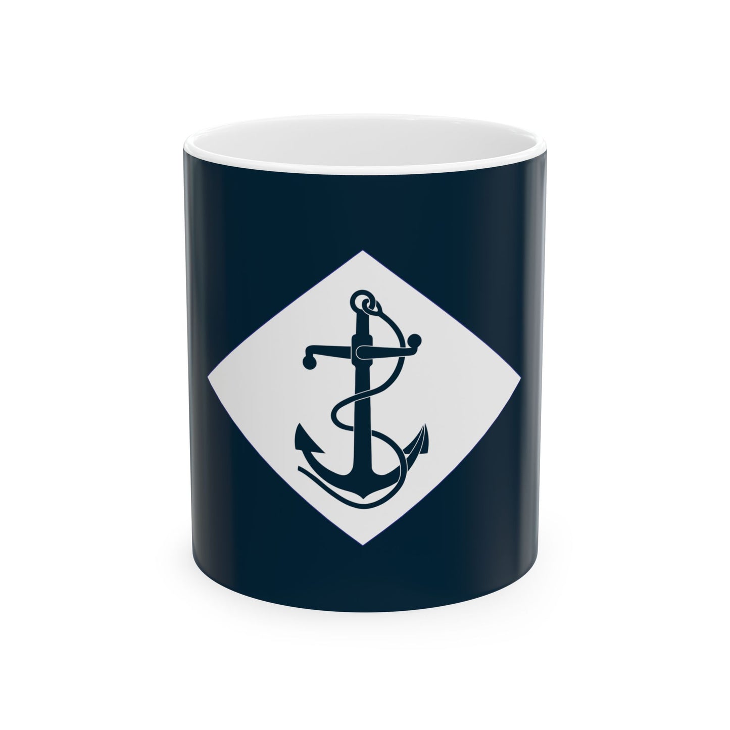 Infantry battalion flag of the United States Navy (United States) White Coffee Mug