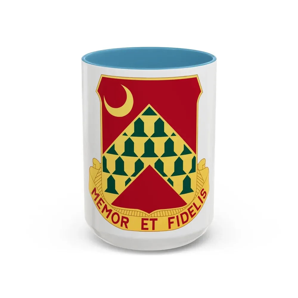 67th Air Defense Artillery Regiment (U.S. Army) Accent Coffee Mug 15oz Light Blue - Go Mug Yourself