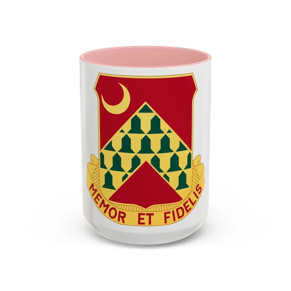 67th Air Defense Artillery Regiment (U.S. Army) Accent Coffee Mug 15oz Pink - Go Mug Yourself