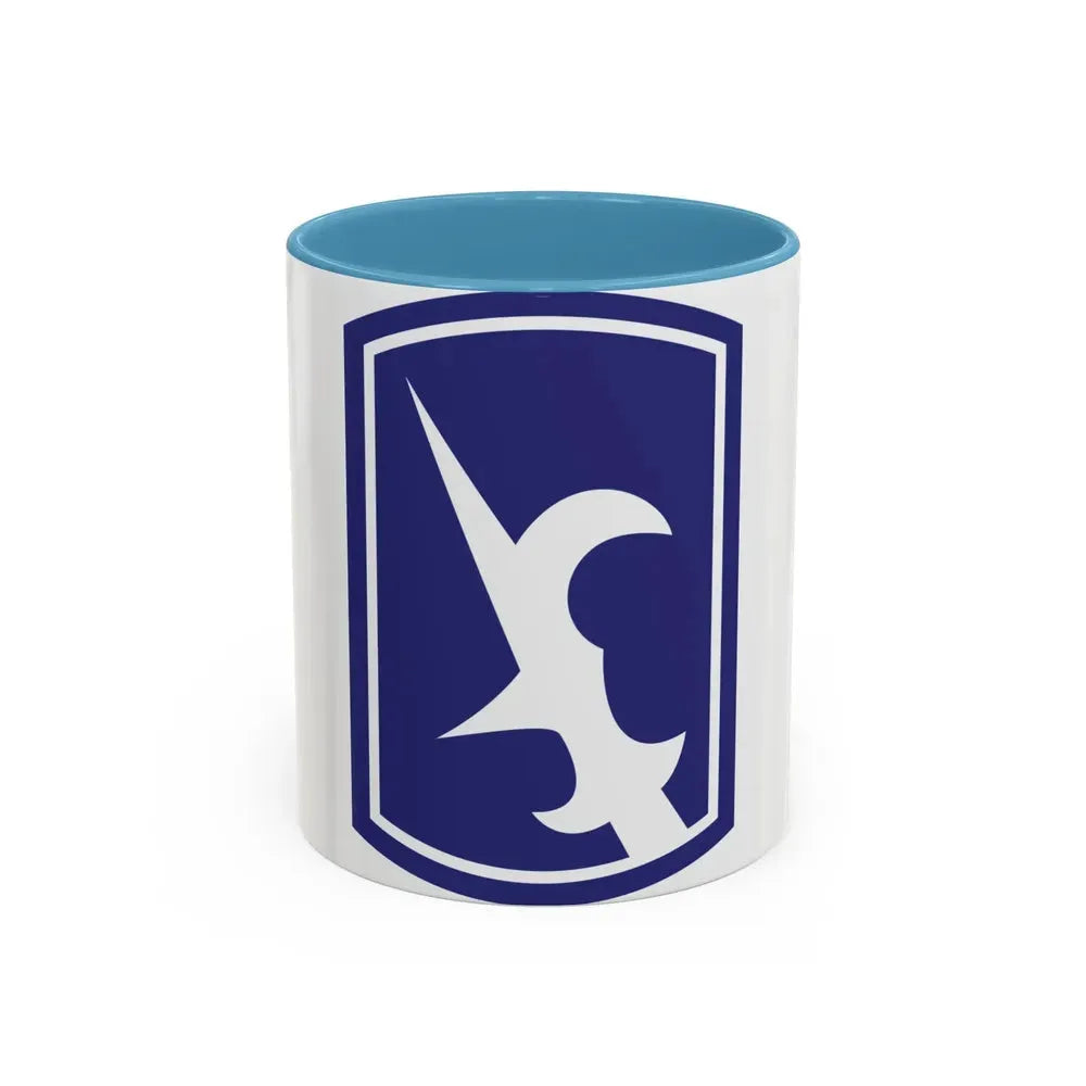 67th Maneuver Enhancement Brigade (U.S. Army) Accent Coffee Mug 11oz Light Blue - Go Mug Yourself