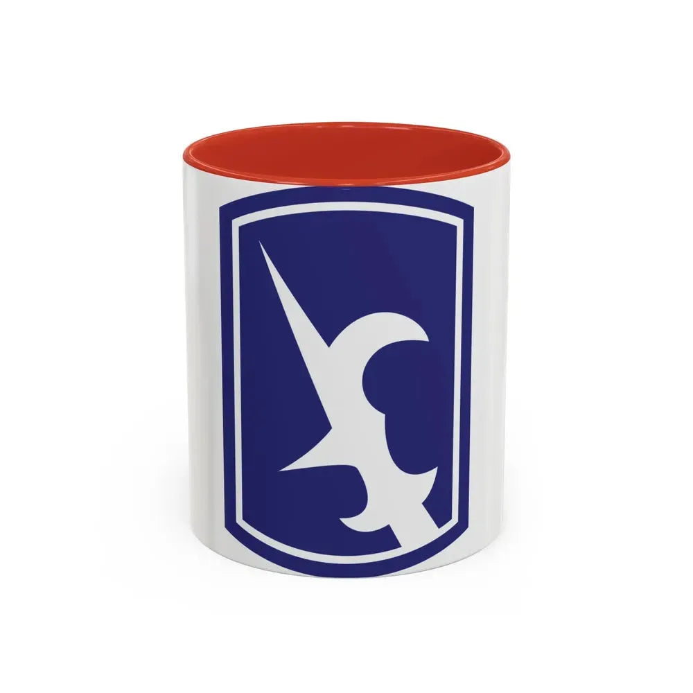 67th Maneuver Enhancement Brigade (U.S. Army) Accent Coffee Mug 11oz Red - Go Mug Yourself