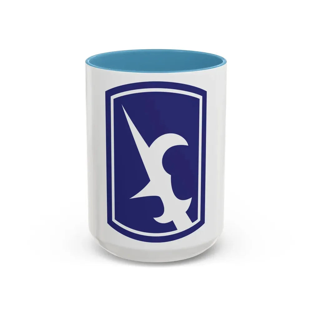 67th Maneuver Enhancement Brigade (U.S. Army) Accent Coffee Mug 15oz Light Blue - Go Mug Yourself