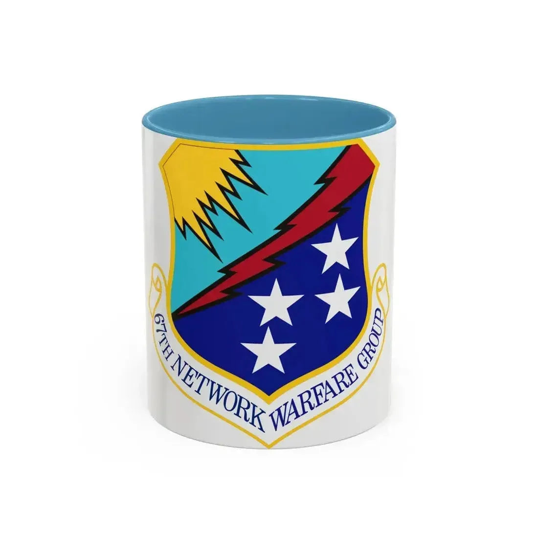 67th Network Warfare Group (U.S. Air Force) Accent Coffee Mug 11oz Light Blue - Go Mug Yourself
