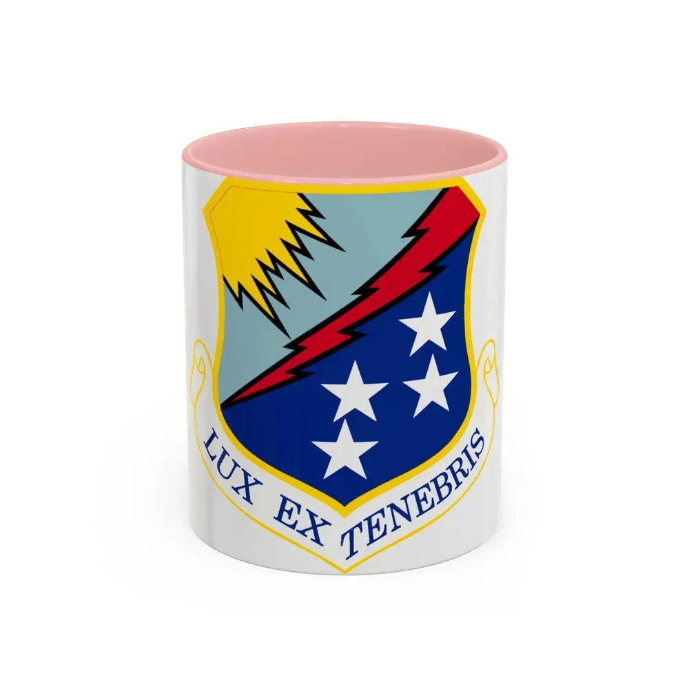 67th Network Warfare Wing (U.S. Air Force) Accent Coffee Mug 11oz Pink - Go Mug Yourself
