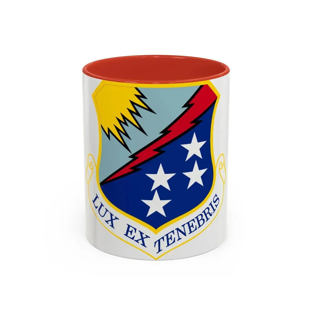 67th Network Warfare Wing (U.S. Air Force) Accent Coffee Mug 11oz Red - Go Mug Yourself