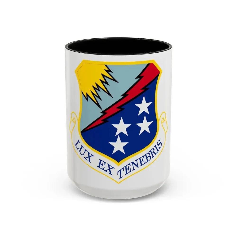 67th Network Warfare Wing (U.S. Air Force) Accent Coffee Mug 15oz Black - Go Mug Yourself
