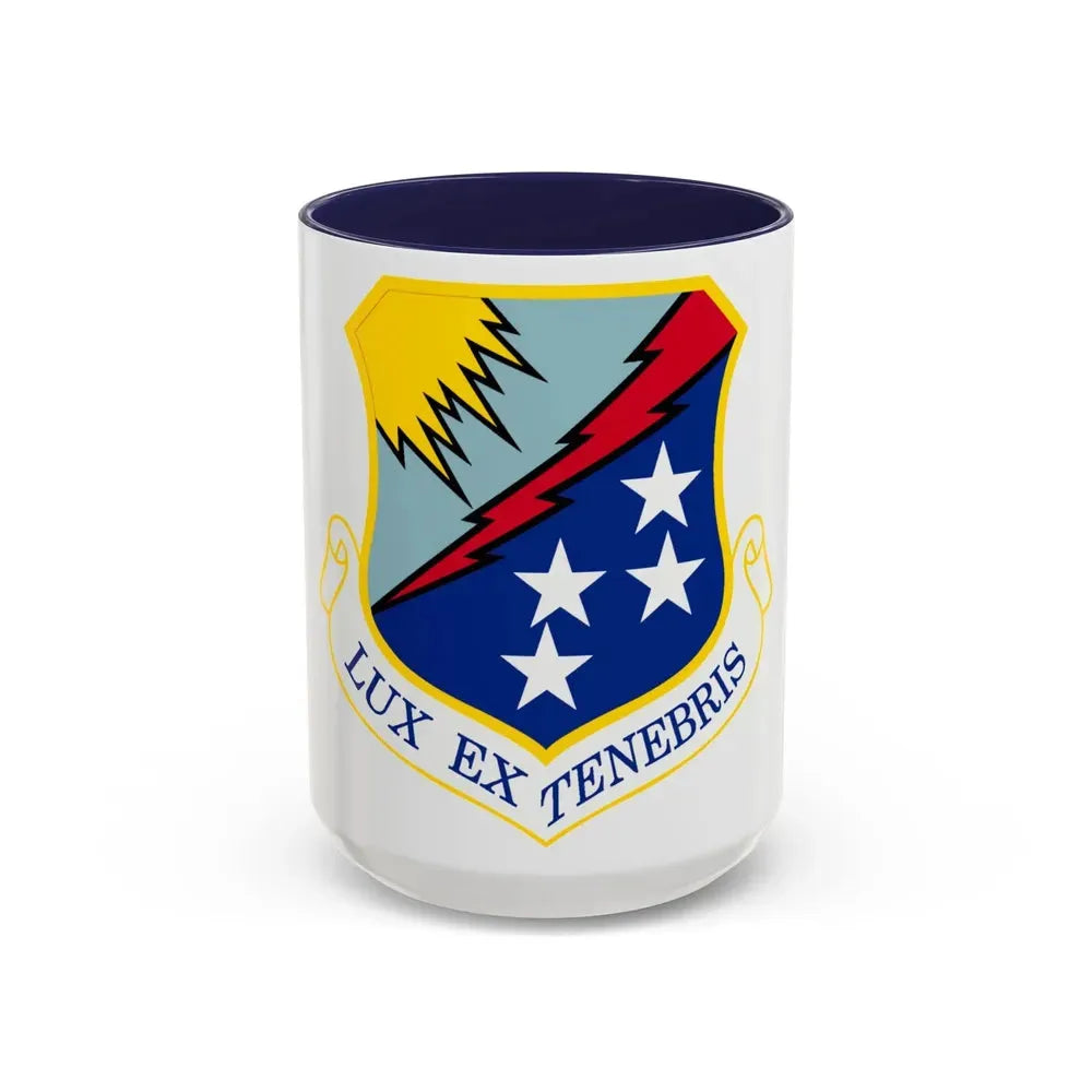 67th Network Warfare Wing (U.S. Air Force) Accent Coffee Mug 15oz Navy - Go Mug Yourself