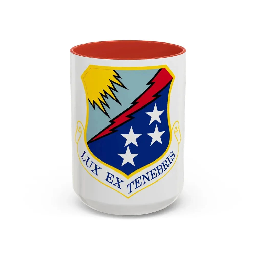 67th Network Warfare Wing (U.S. Air Force) Accent Coffee Mug 15oz Red - Go Mug Yourself