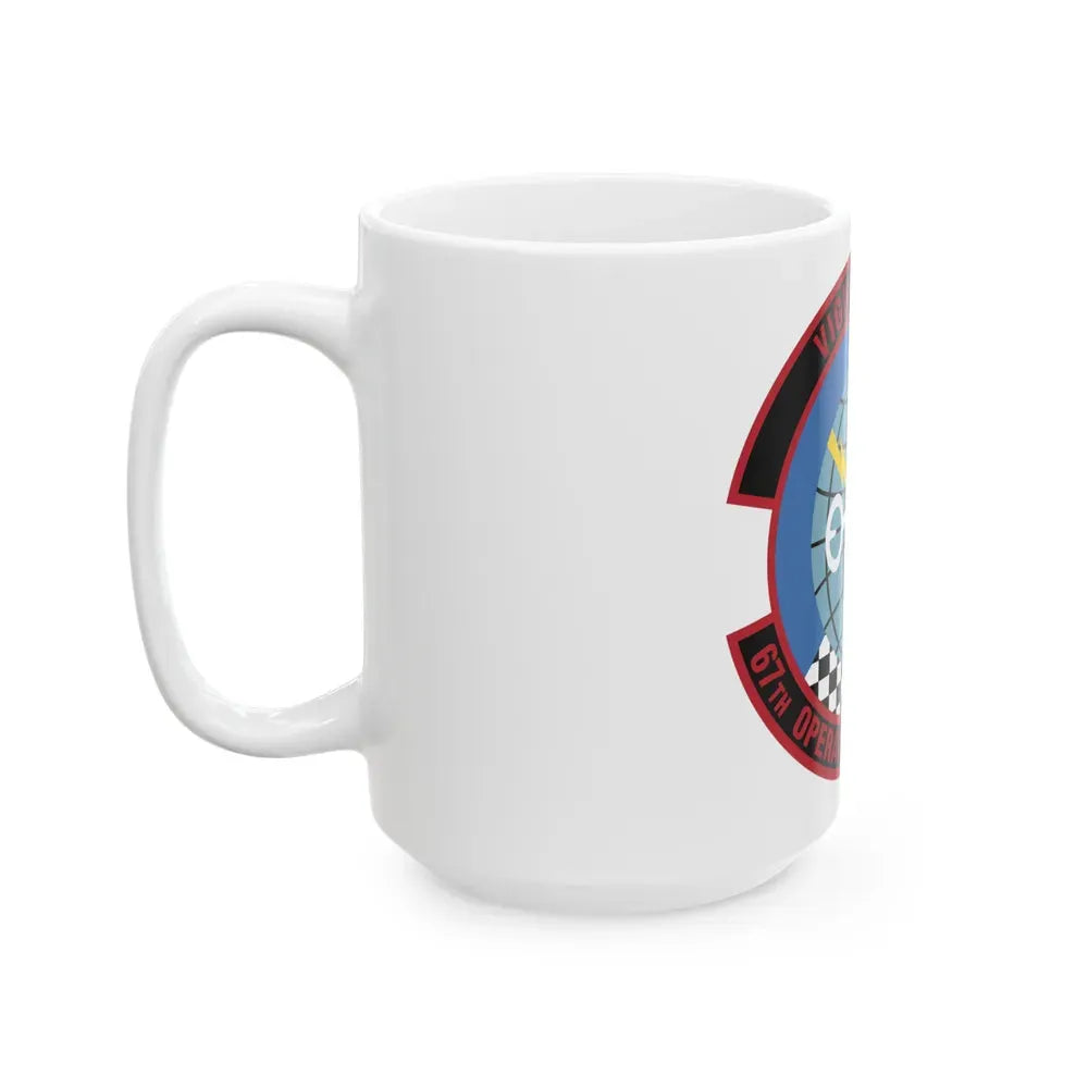 67th Operations Support Squadron (U.S. Air Force) White Coffee Mug - Go Mug Yourself