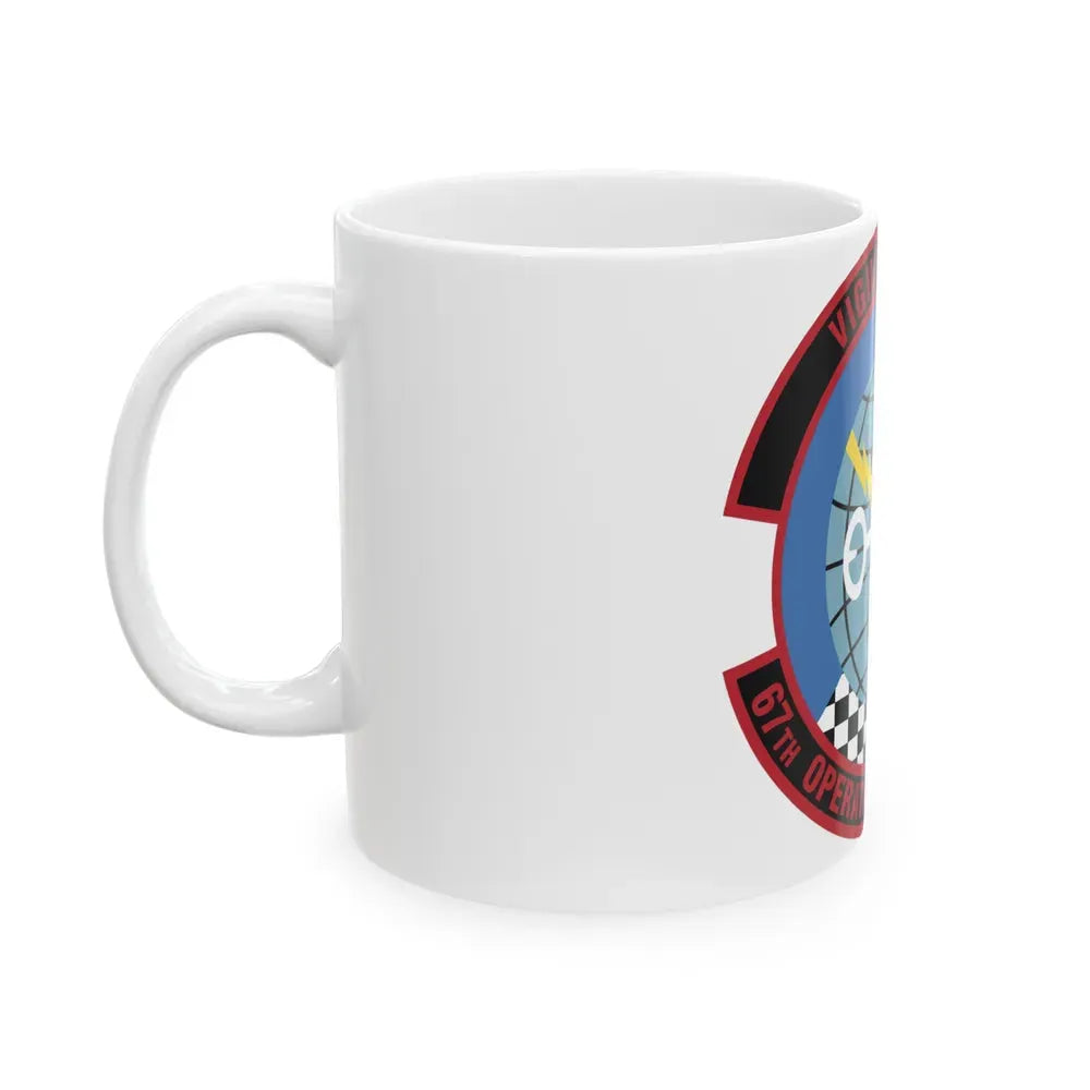 67th Operations Support Squadron (U.S. Air Force) White Coffee Mug - Go Mug Yourself