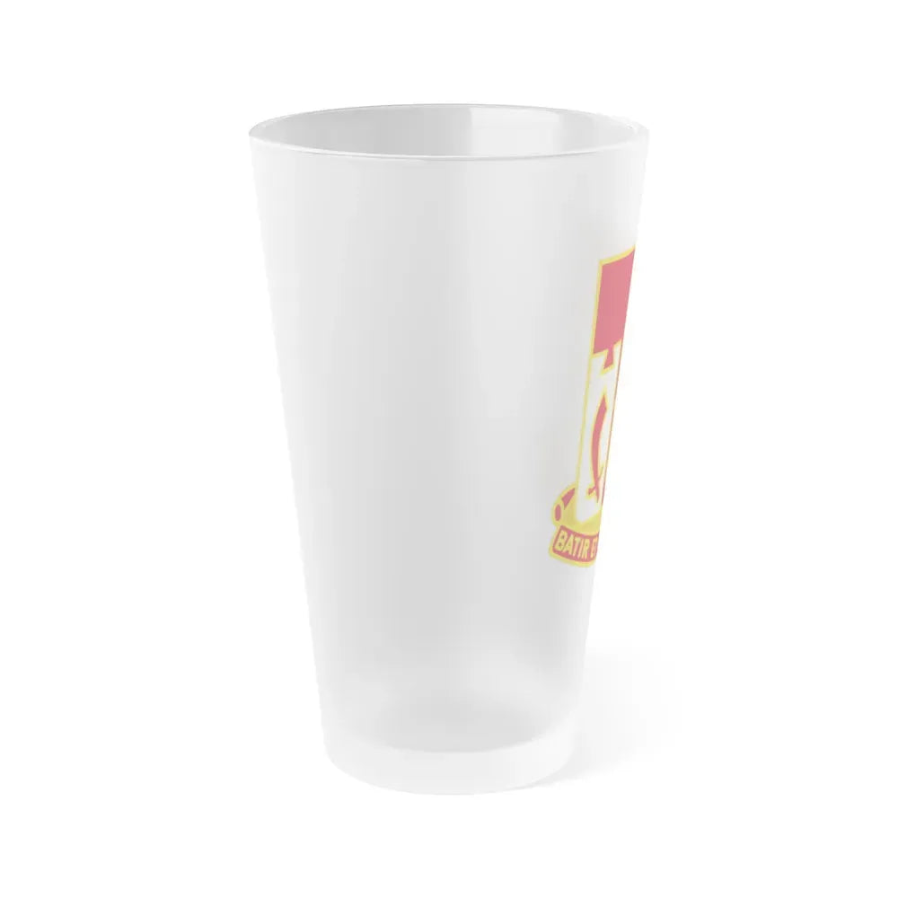 682 Engineer Battalion (U.S. Army) Frosted Pint Glass 16oz - Go Mug Yourself