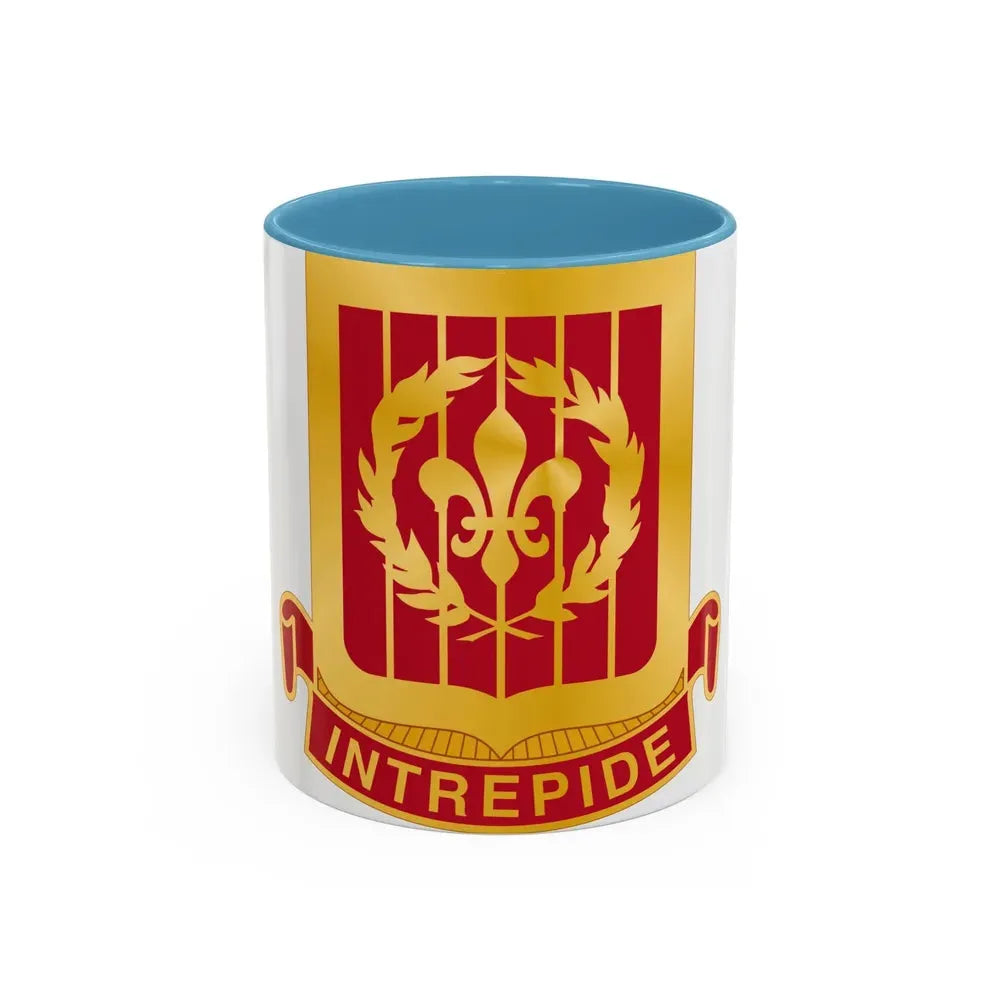 682nd Antiaircraft Artillery Gun Battalion (U.S. Army) Accent Coffee Mug 11oz Light Blue - Go Mug Yourself