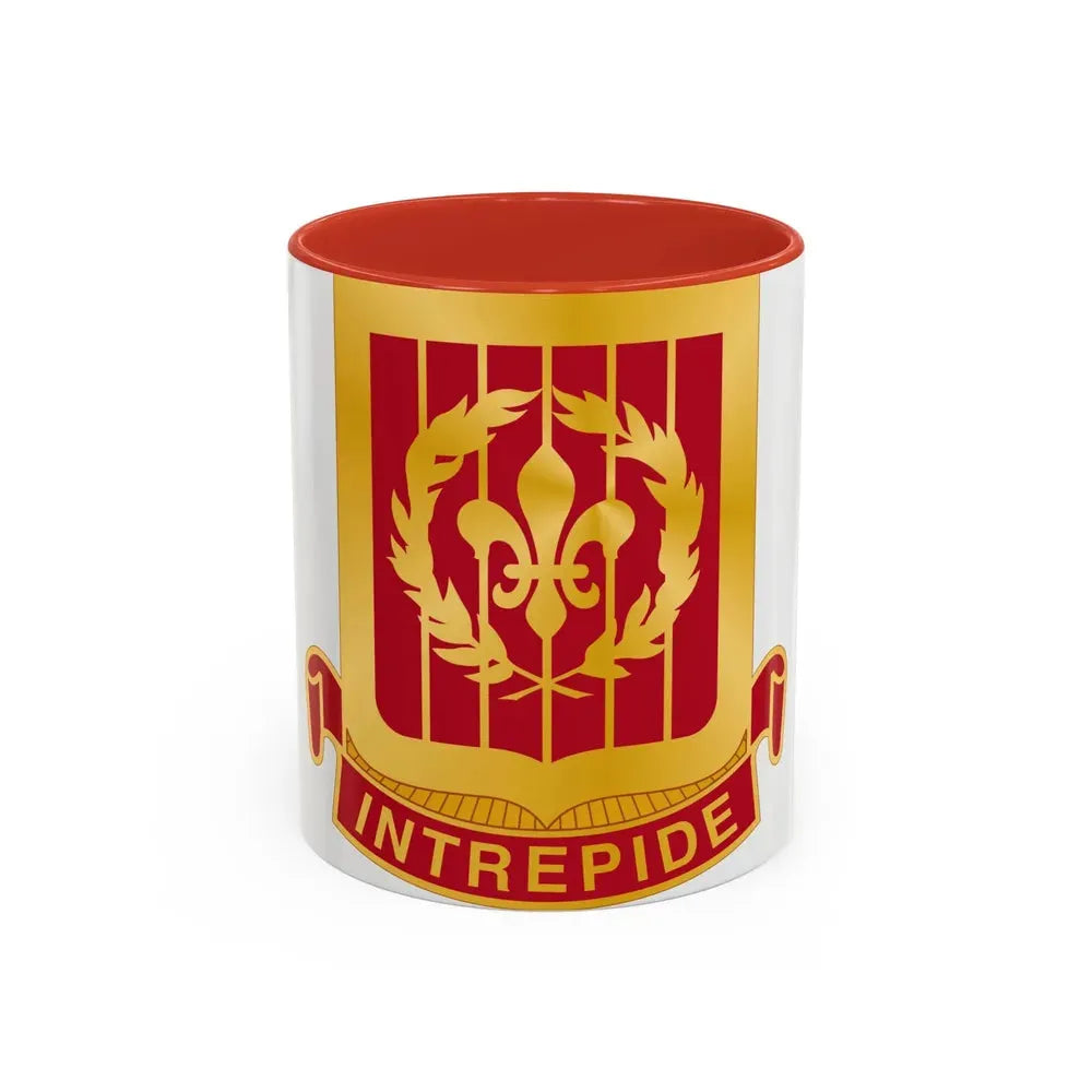 682nd Antiaircraft Artillery Gun Battalion (U.S. Army) Accent Coffee Mug 11oz Red - Go Mug Yourself