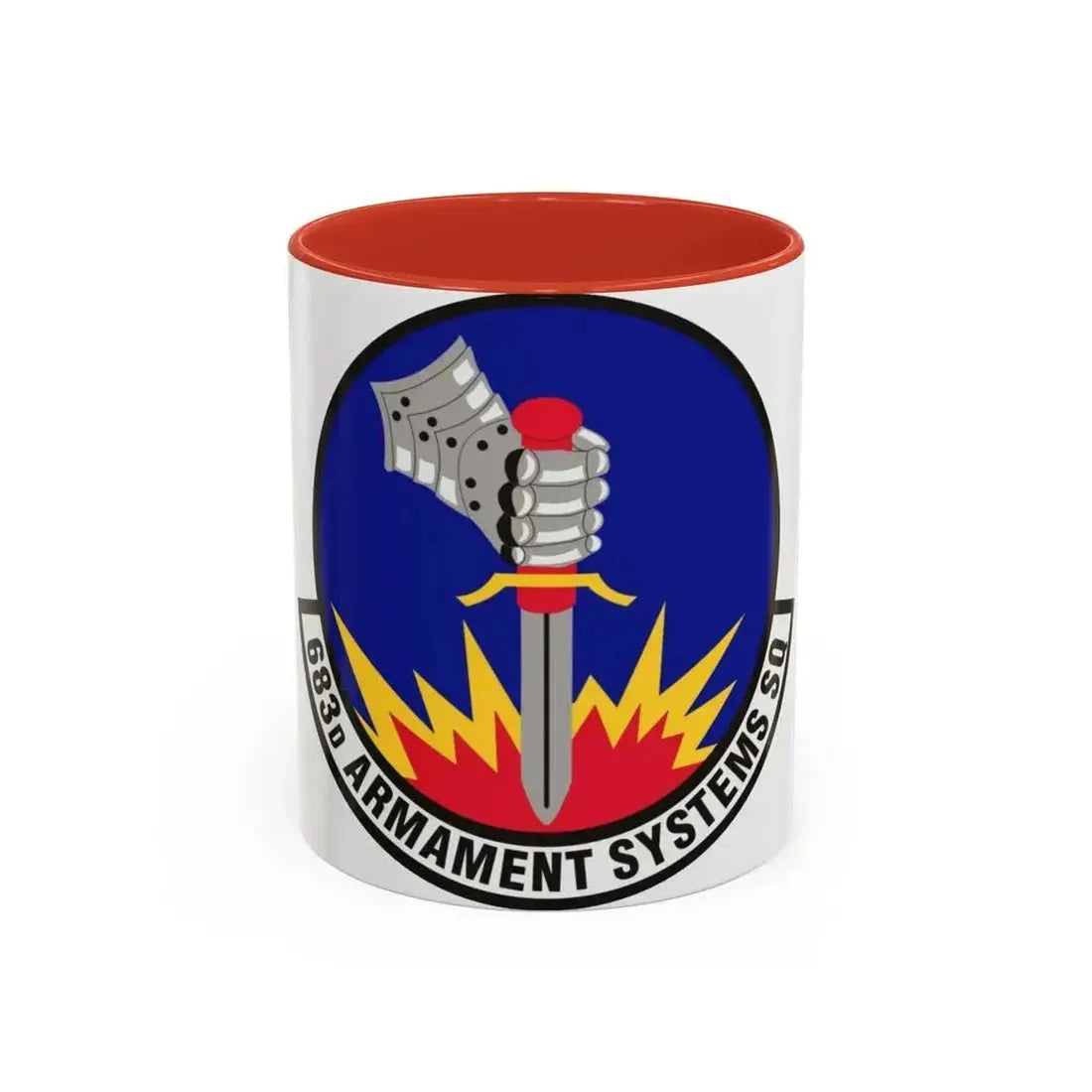 683d Armament Systems Squadron (U.S. Air Force) Accent Coffee Mug 11oz Red - Go Mug Yourself