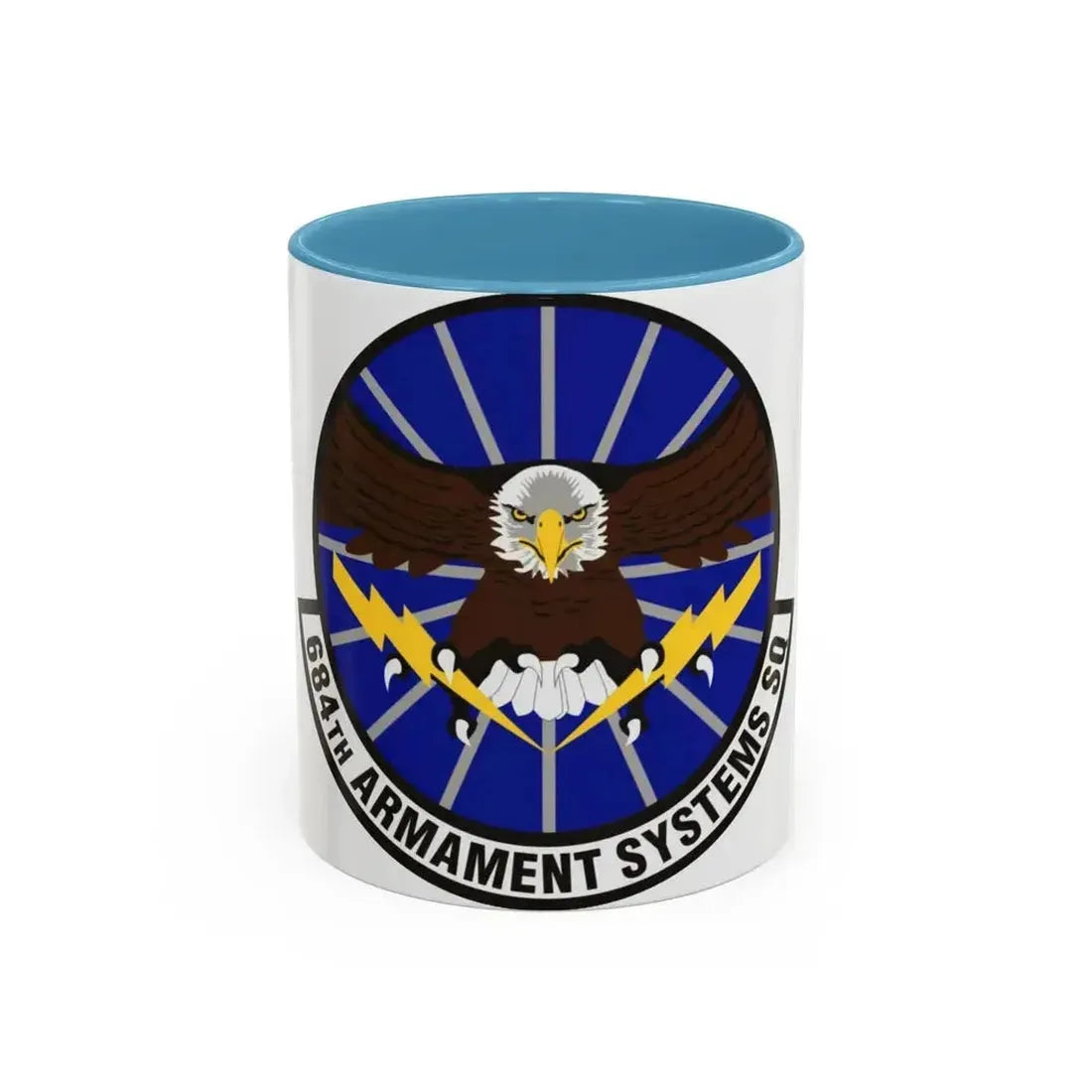 684th Armament Systems Squadron (U.S. Air Force) Accent Coffee Mug 11oz Light Blue - Go Mug Yourself