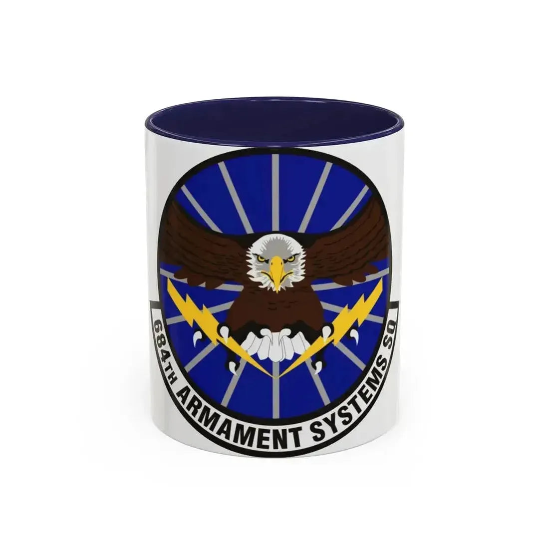 684th Armament Systems Squadron (U.S. Air Force) Accent Coffee Mug 11oz Navy - Go Mug Yourself