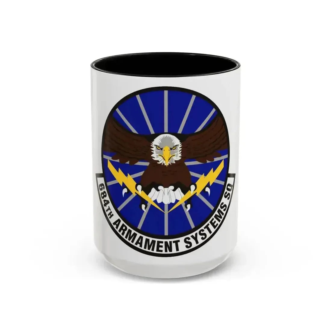 684th Armament Systems Squadron (U.S. Air Force) Accent Coffee Mug 15oz Black - Go Mug Yourself