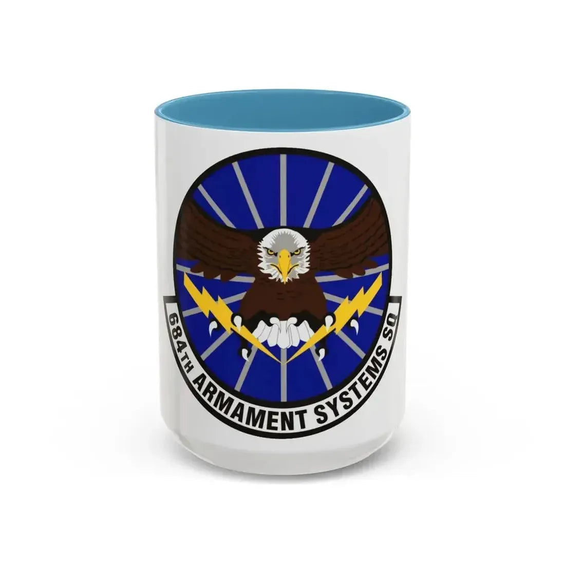 684th Armament Systems Squadron (U.S. Air Force) Accent Coffee Mug 15oz Light Blue - Go Mug Yourself