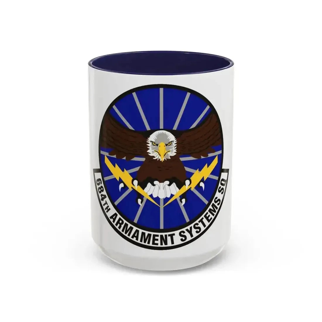 684th Armament Systems Squadron (U.S. Air Force) Accent Coffee Mug 15oz Navy - Go Mug Yourself