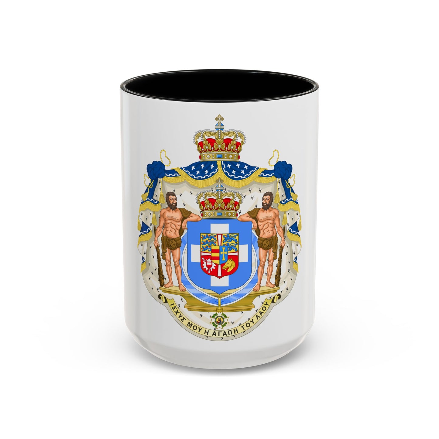 Royal Coat of Arms of Greece (1863-1936) - Accent Coffee Mug