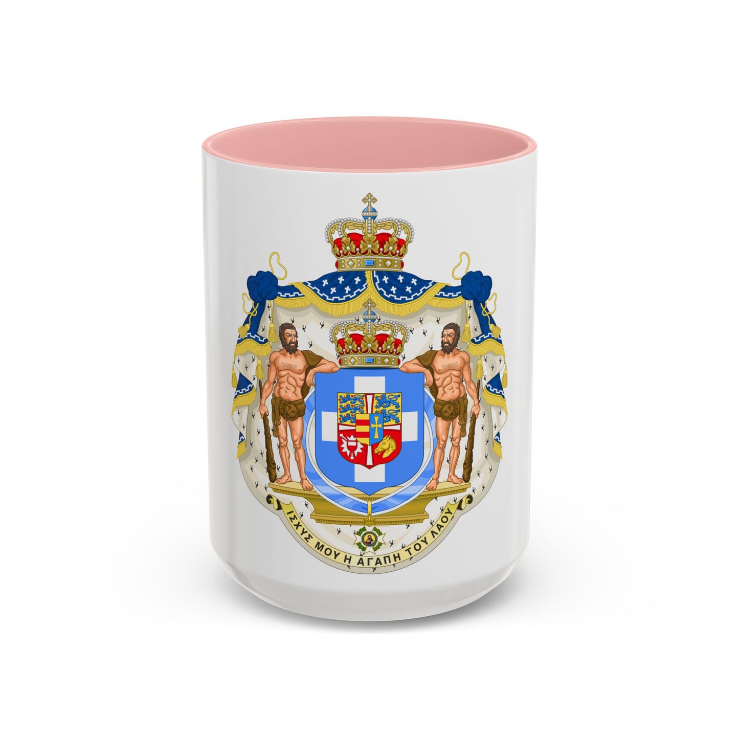 Royal Coat of Arms of Greece (1863-1936) - Accent Coffee Mug