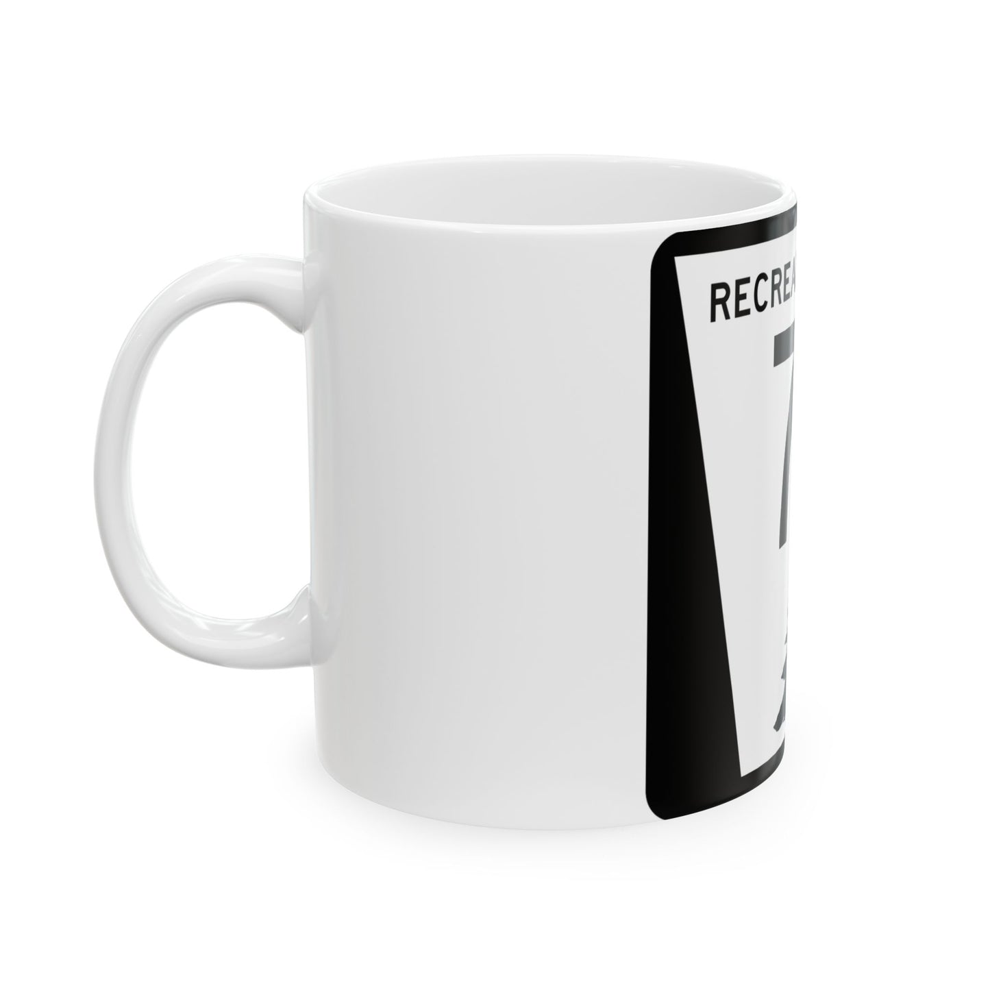 N REC 7B (Nebraska) (Road Sign) White Coffee Mug