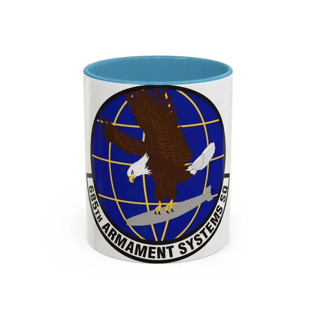 685th Armament Systems Squadron (U.S. Air Force) Accent Coffee Mug 11oz Light Blue - Go Mug Yourself