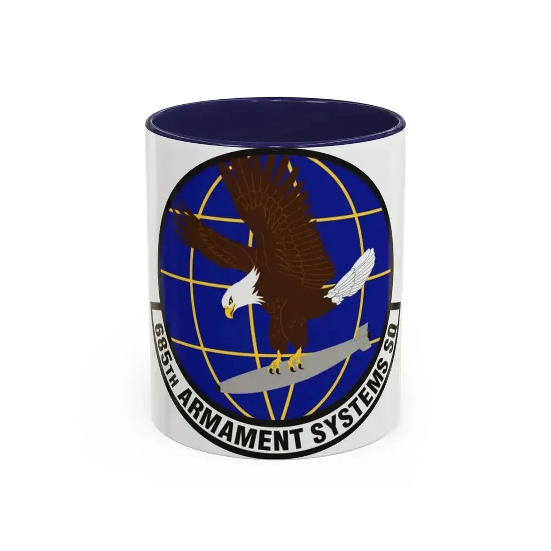 685th Armament Systems Squadron (U.S. Air Force) Accent Coffee Mug 11oz Navy - Go Mug Yourself