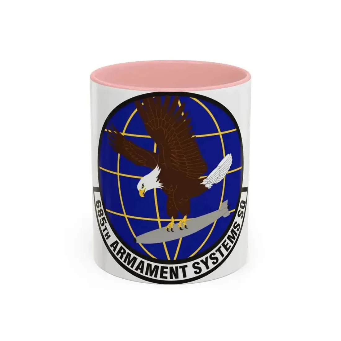 685th Armament Systems Squadron (U.S. Air Force) Accent Coffee Mug 11oz Pink - Go Mug Yourself