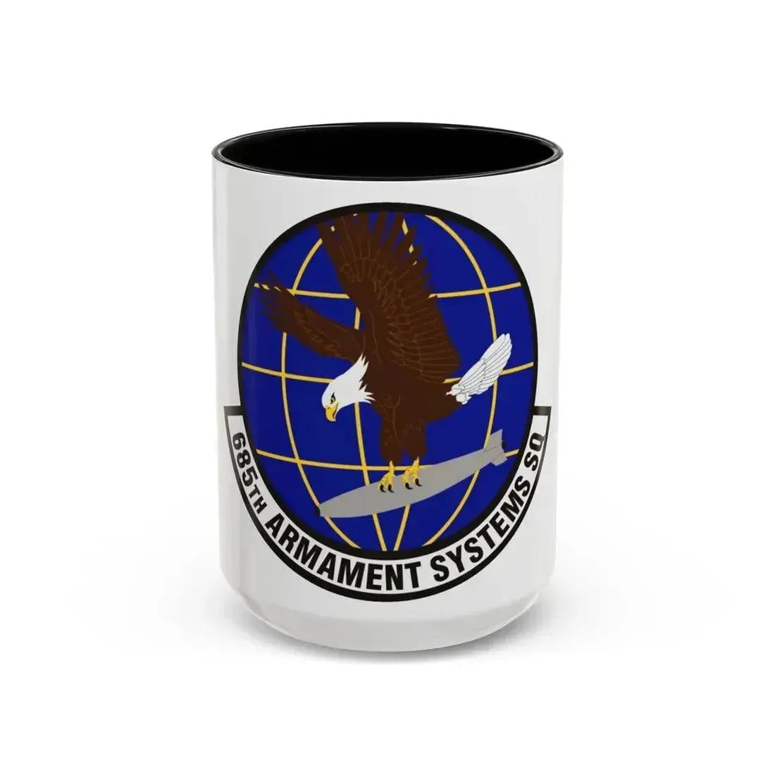 685th Armament Systems Squadron (U.S. Air Force) Accent Coffee Mug 15oz Black - Go Mug Yourself