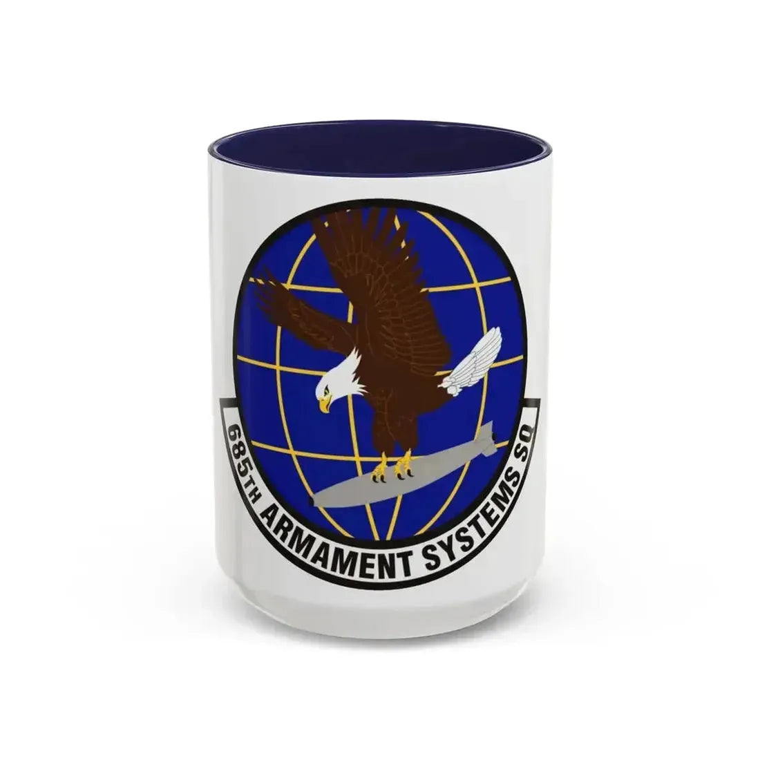 685th Armament Systems Squadron (U.S. Air Force) Accent Coffee Mug 15oz Navy - Go Mug Yourself