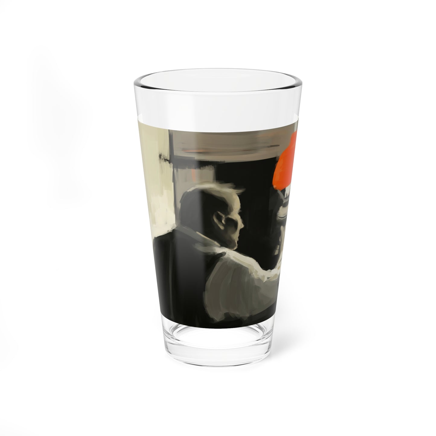 Let there be light! Inspired by a Saul Tepper illustration - Pint Glass 16oz