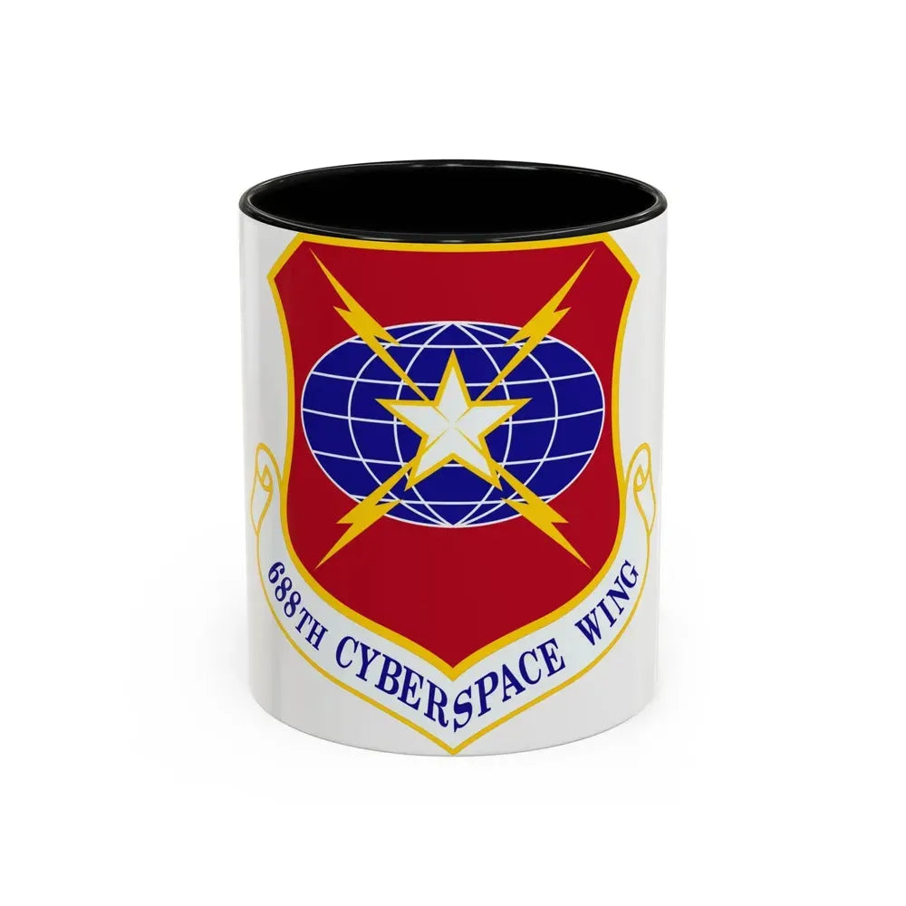 688 Cyberspace Wing ACC (U.S. Air Force) Accent Coffee Mug 11oz Black - Go Mug Yourself