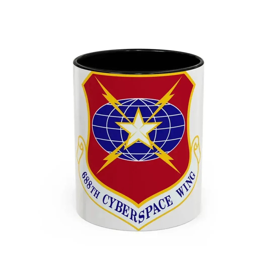 688 Cyberspace Wing ACC (U.S. Air Force) Accent Coffee Mug 11oz Black - Go Mug Yourself