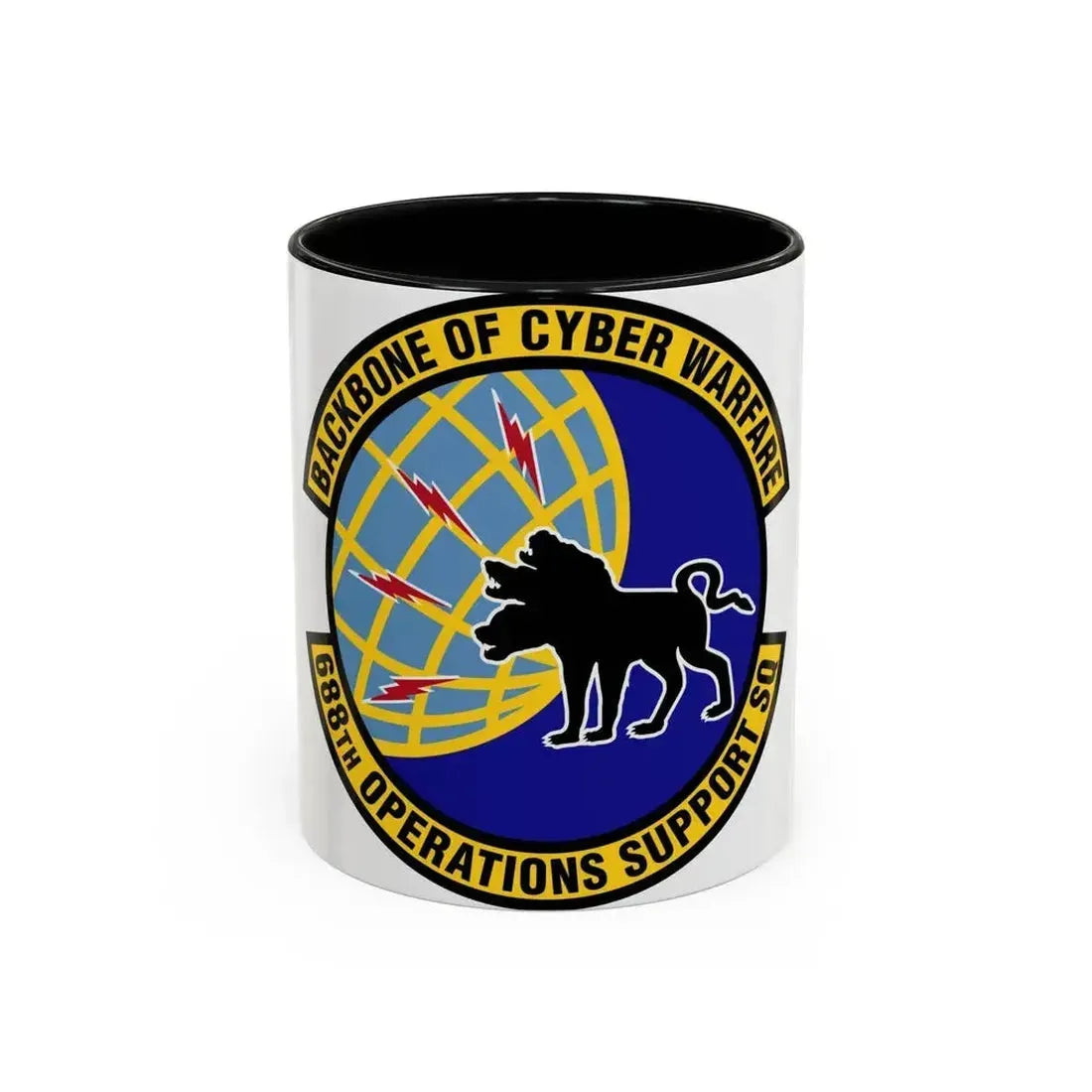 688 Operations Support Squadron ACC (U.S. Air Force) Accent Coffee Mug 11oz Black - Go Mug Yourself