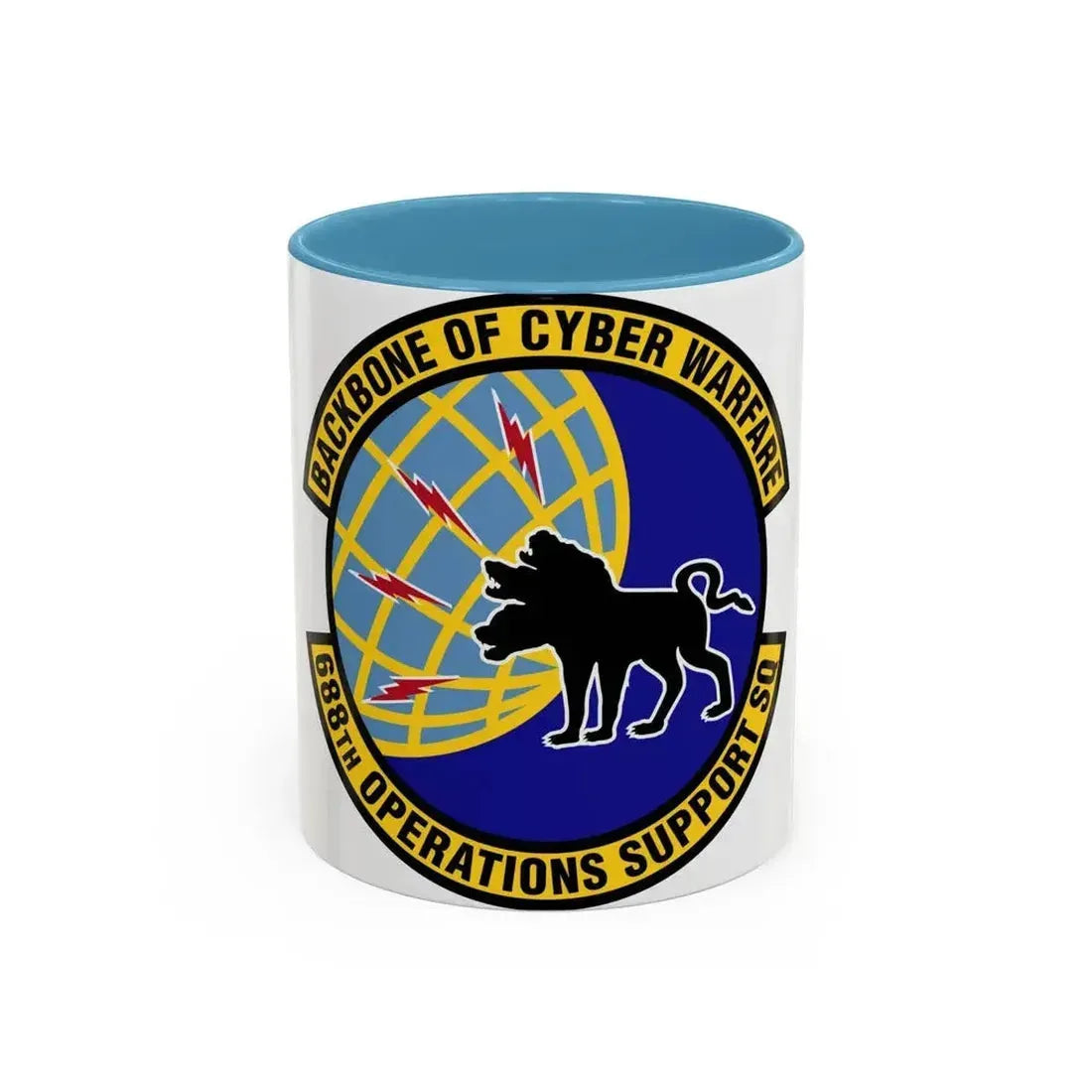 688 Operations Support Squadron ACC (U.S. Air Force) Accent Coffee Mug 11oz Light Blue - Go Mug Yourself