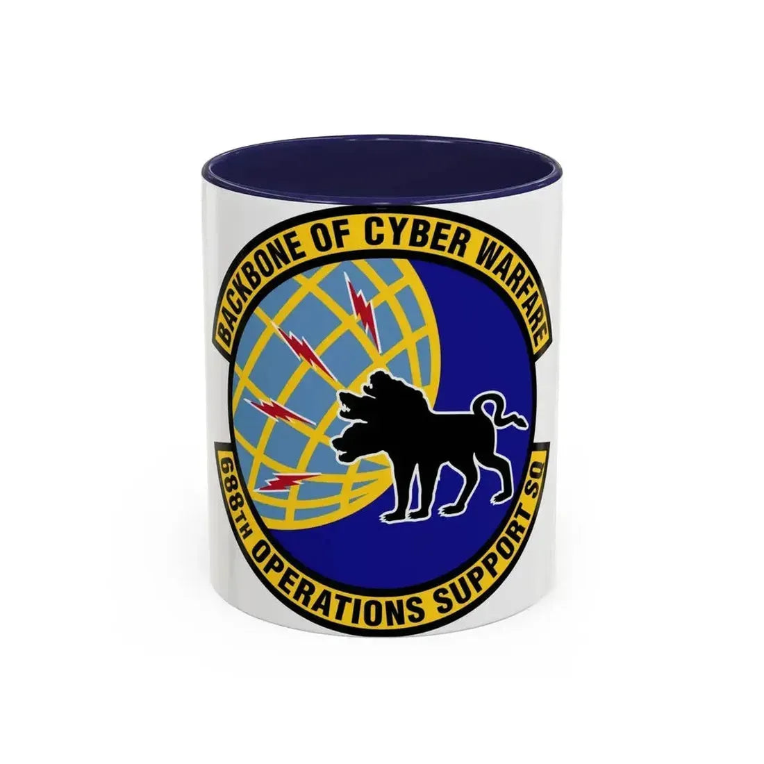 688 Operations Support Squadron ACC (U.S. Air Force) Accent Coffee Mug 11oz Navy - Go Mug Yourself