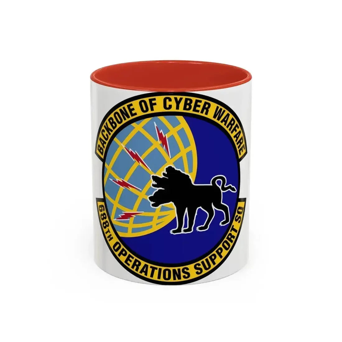 688 Operations Support Squadron ACC (U.S. Air Force) Accent Coffee Mug 11oz Red - Go Mug Yourself