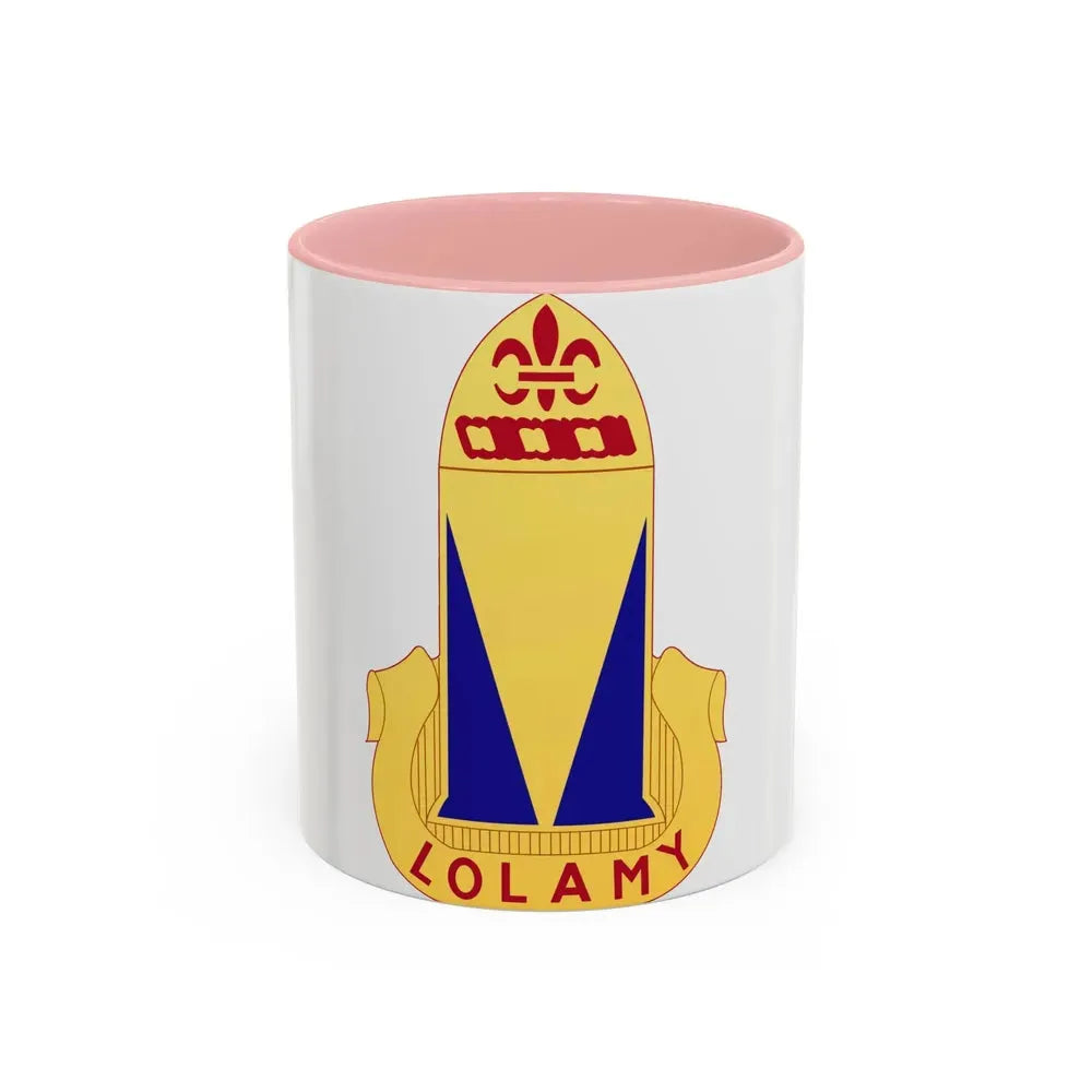 68th Air Defense Artillery Regiment (U.S. Army) Accent Coffee Mug 11oz Pink - Go Mug Yourself
