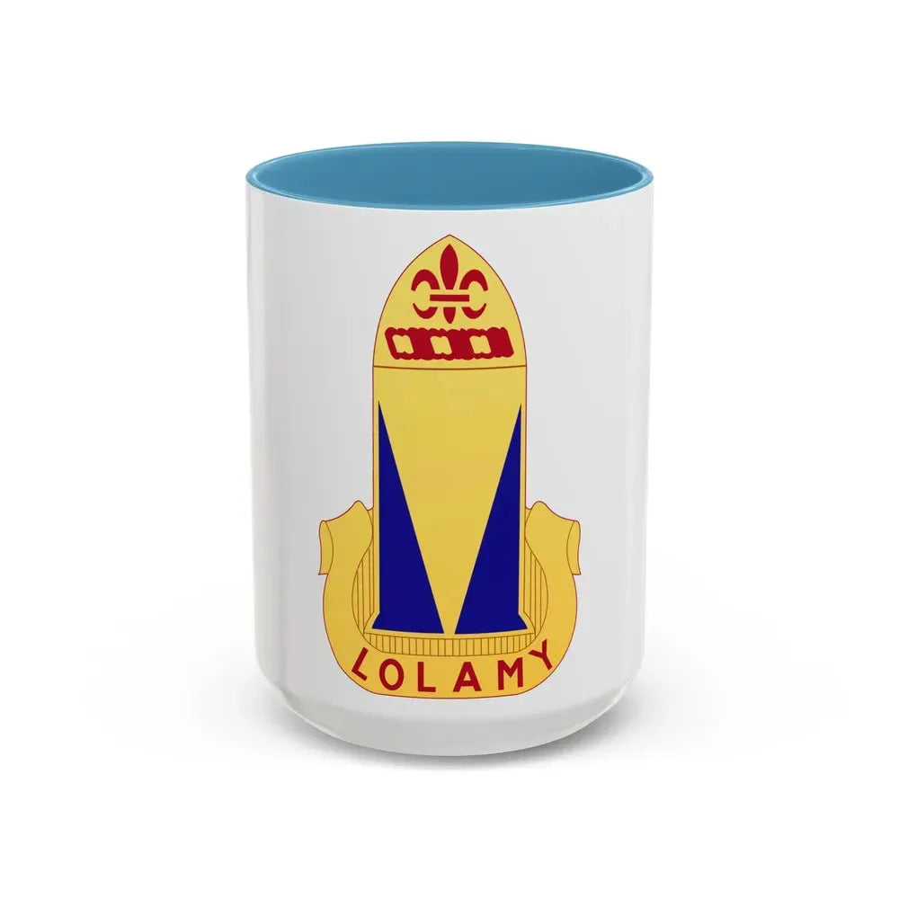 68th Air Defense Artillery Regiment (U.S. Army) Accent Coffee Mug 15oz Light Blue - Go Mug Yourself