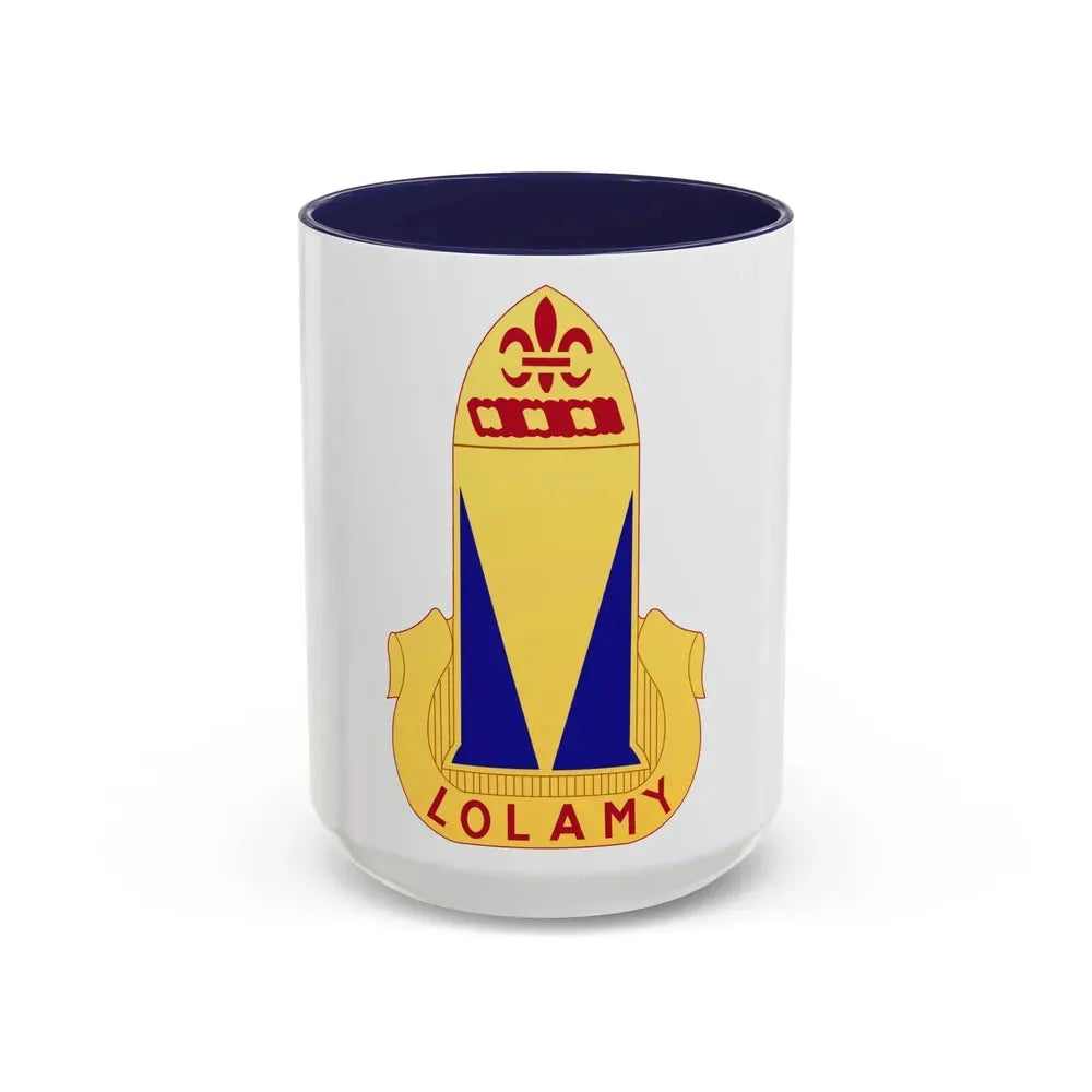 68th Air Defense Artillery Regiment (U.S. Army) Accent Coffee Mug 15oz Navy - Go Mug Yourself