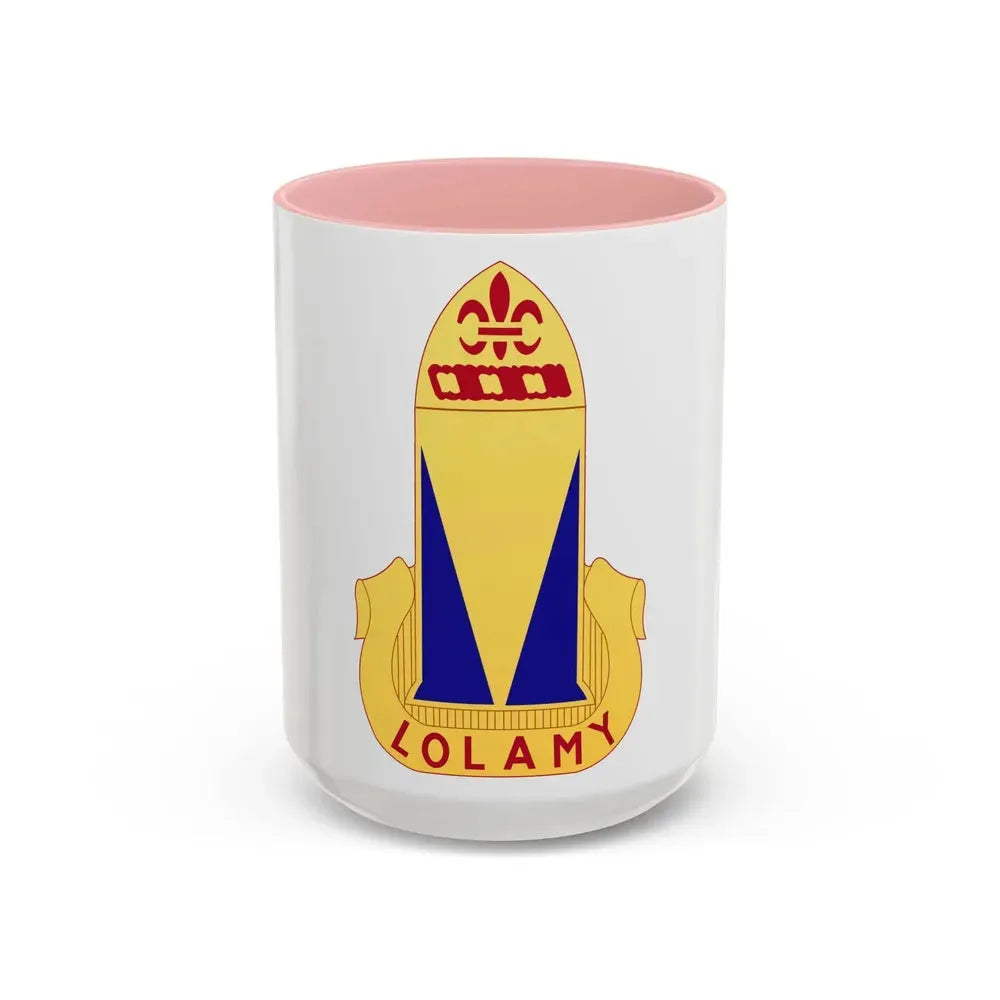 68th Air Defense Artillery Regiment (U.S. Army) Accent Coffee Mug 15oz Pink - Go Mug Yourself