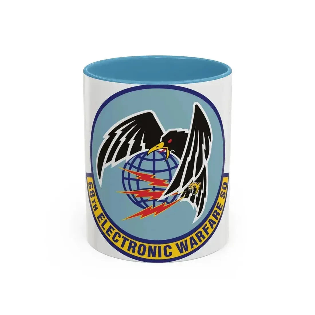 68th Electronic Warfare Squadron (U.S. Air Force) Accent Coffee Mug 11oz Light Blue - Go Mug Yourself