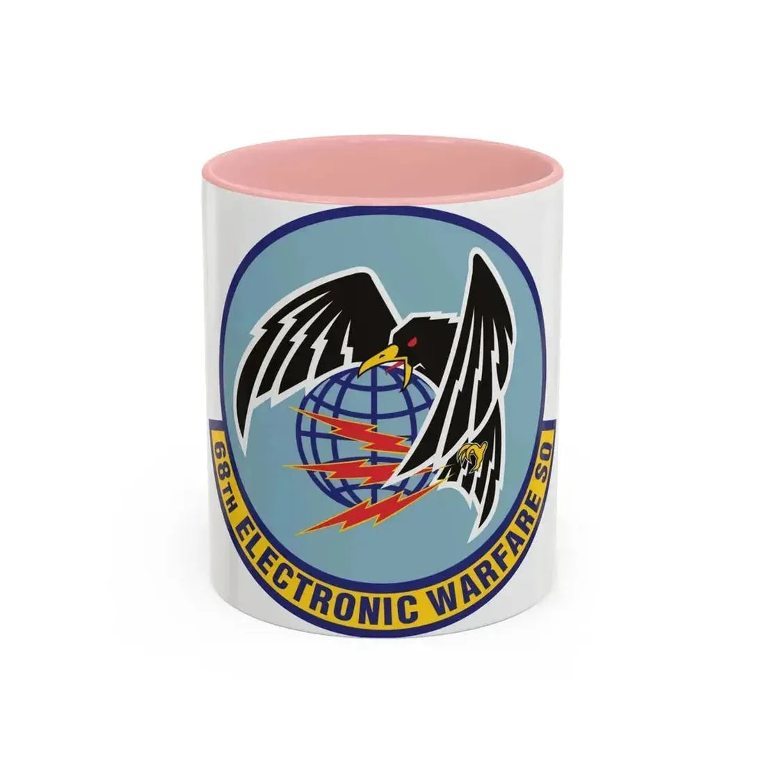 68th Electronic Warfare Squadron (U.S. Air Force) Accent Coffee Mug 11oz Pink - Go Mug Yourself